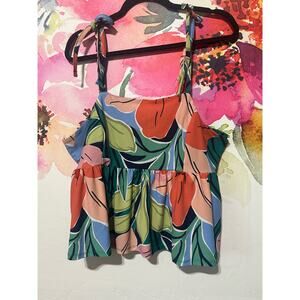 Lily White Tunic Floral Shirt - Size 2X